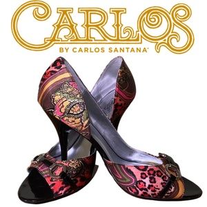 Carlos by Carlos Santana Roulette Multi Color Pumps